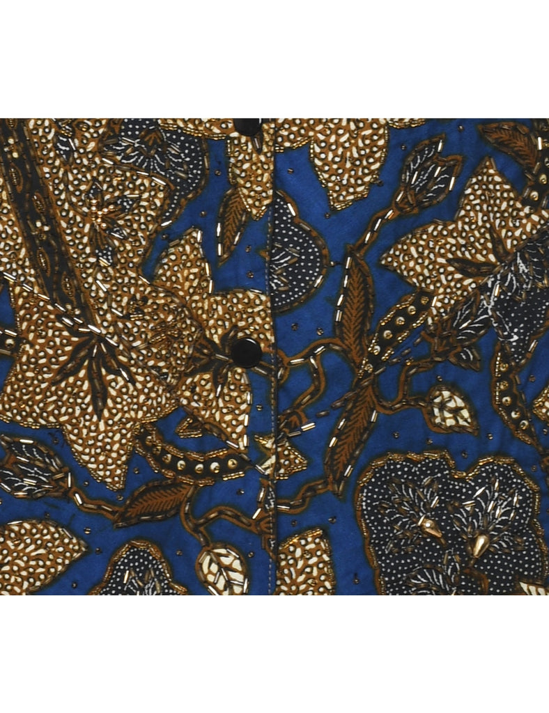 Floral Pattern Waistcoat - L