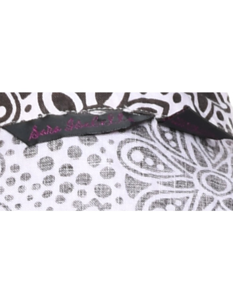 Floral Sleeveless Shirt - M