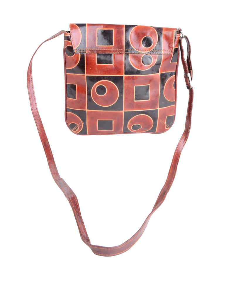 Beyond Retro Label Geometric Pattern Shoulder Bag