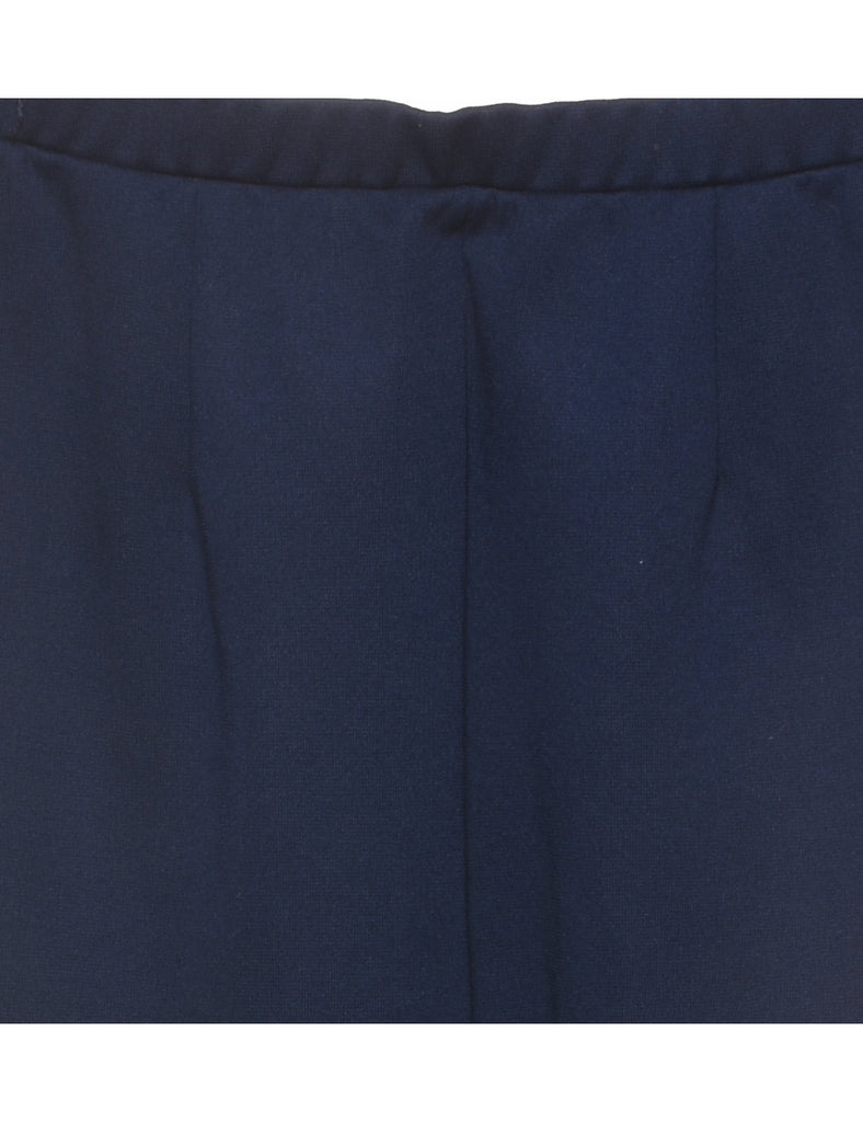 High Waist Navy Trousers - W28 L30