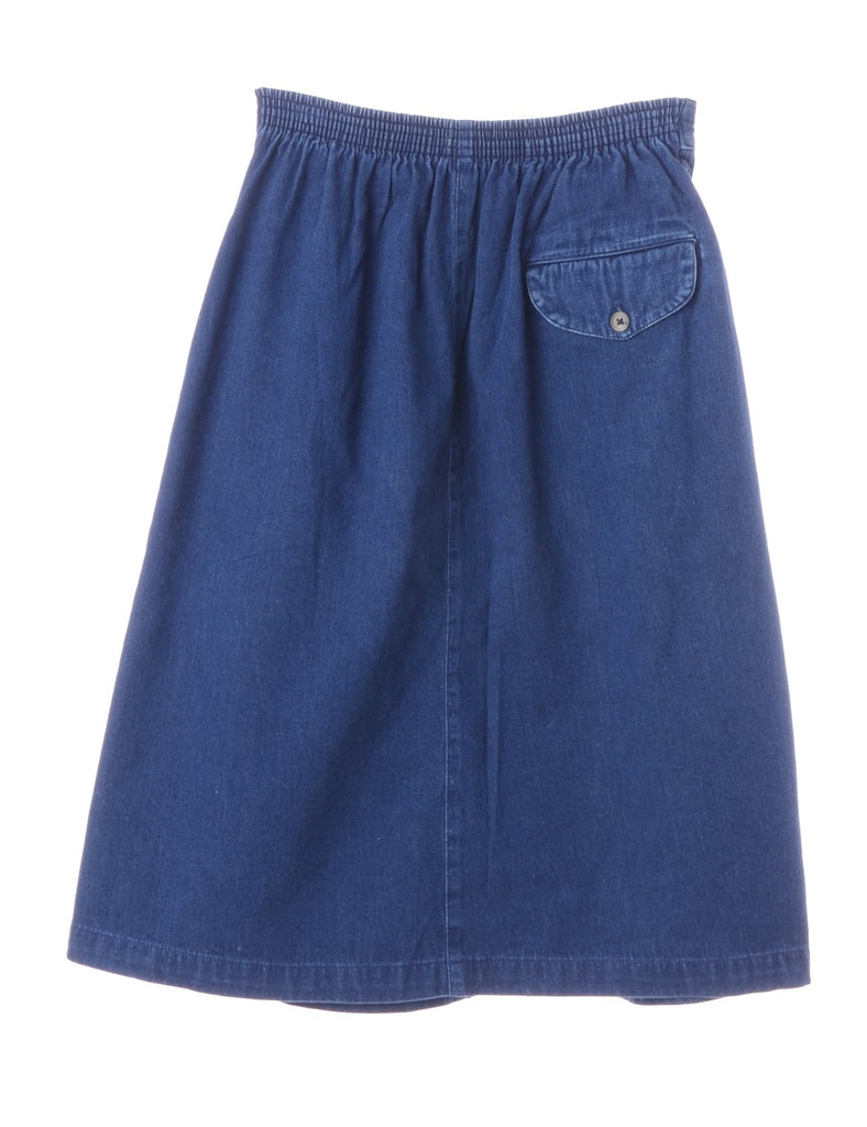Indigo Midi Skirt - Skirts - Beyond Retro