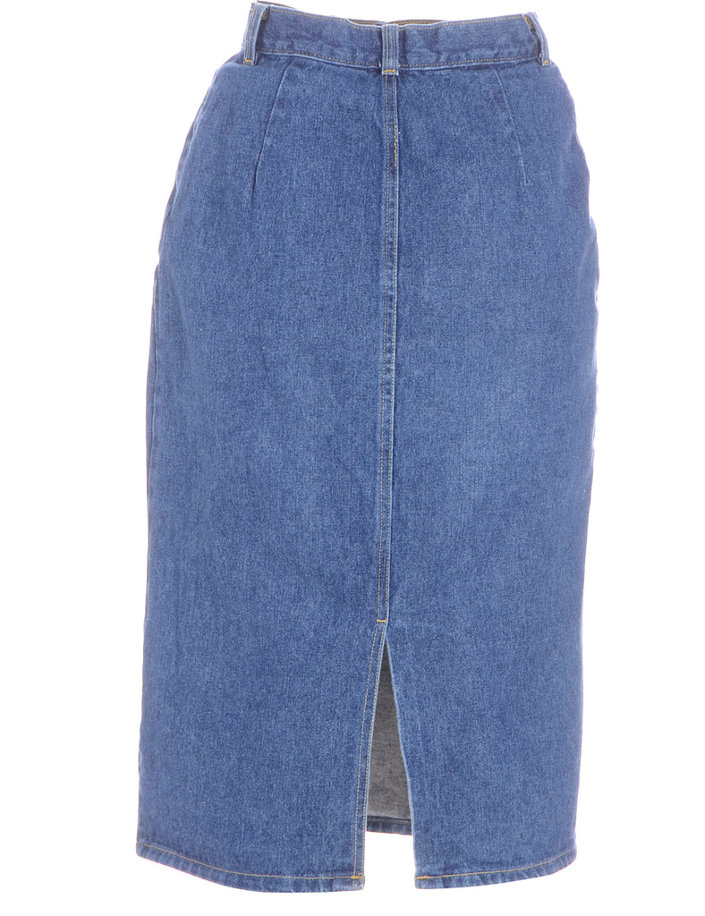 Beyond Retro Label Knee Length Denim Skirt