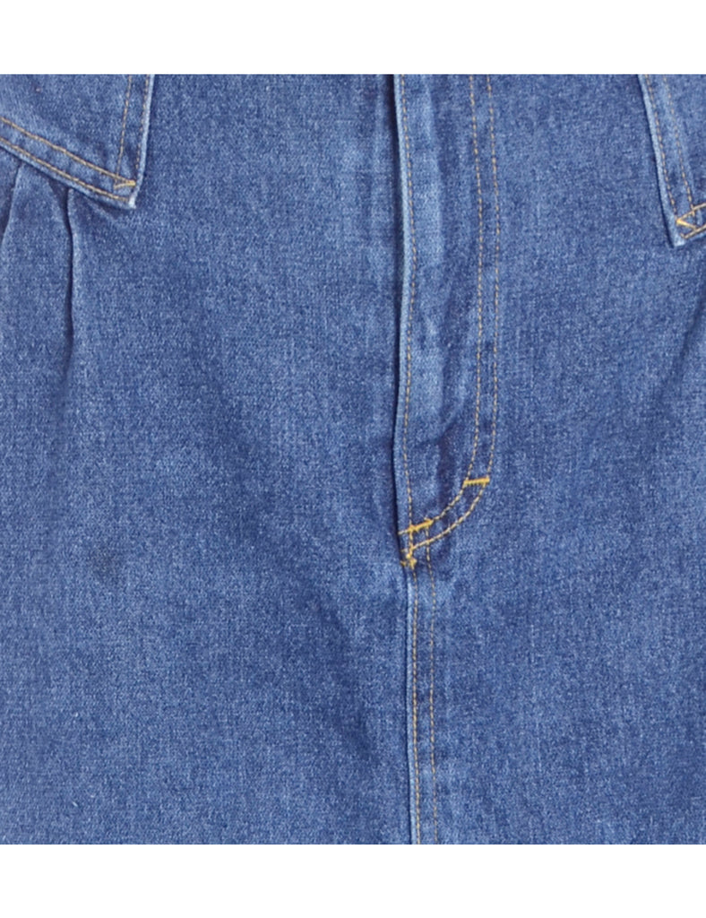 Beyond Retro Label Knee Length Denim Skirt