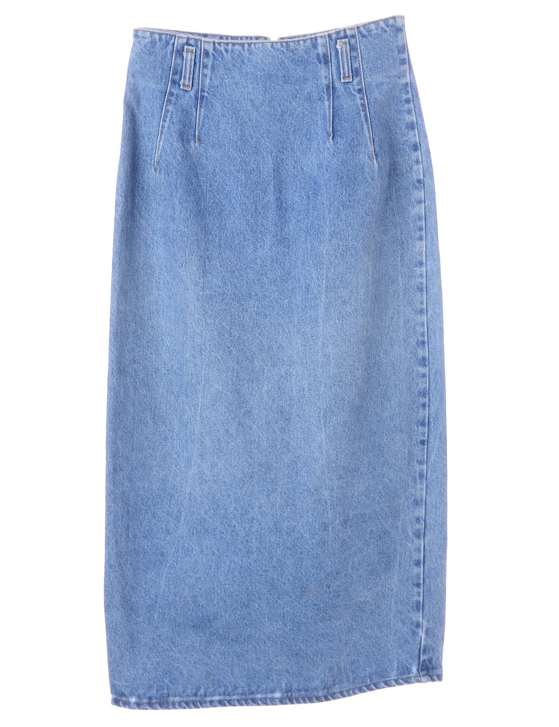 Beyond Retro Label Light Wash Midi Skirt