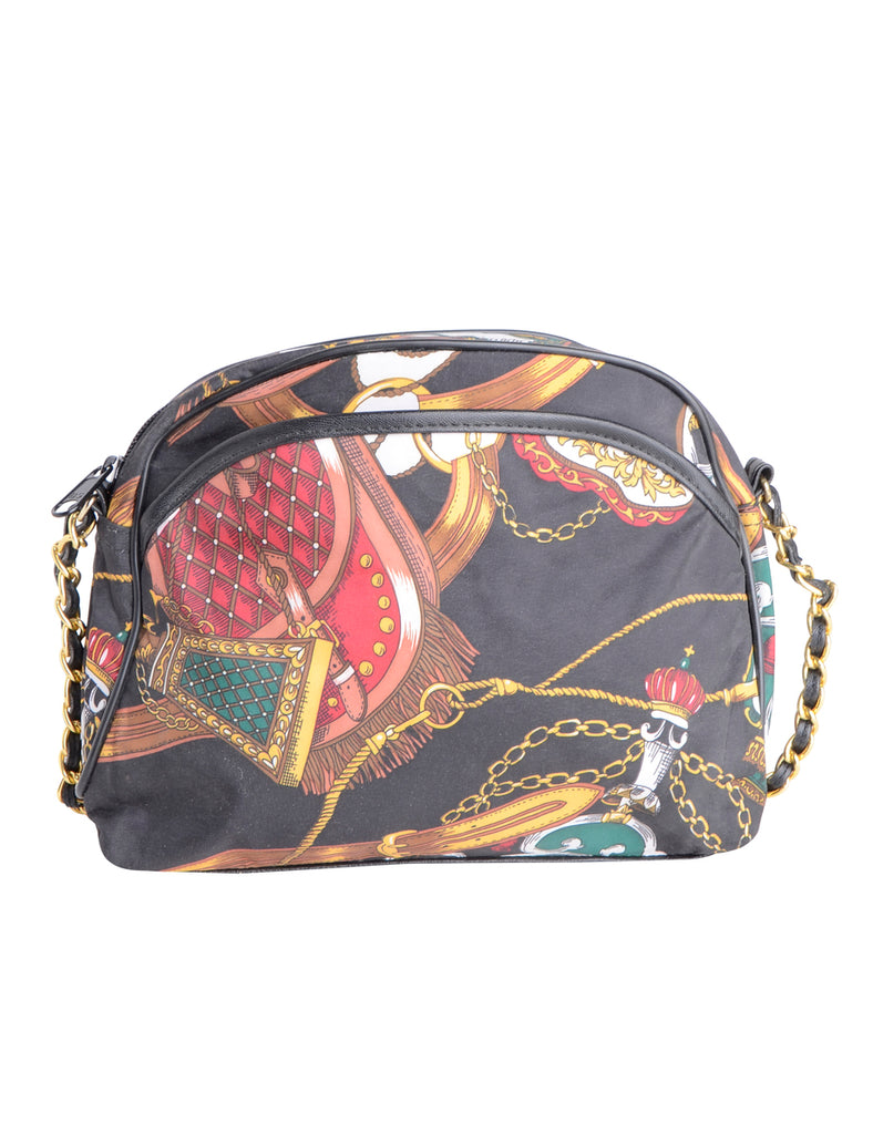 Beyond Retro Label Novelty Print Shoulder Bag
