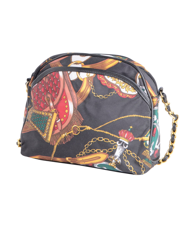 Beyond Retro Label Novelty Print Shoulder Bag