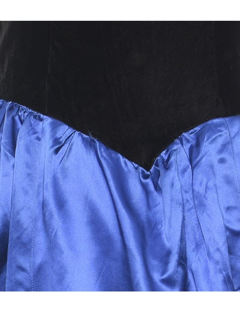 One Shouldered 1980s Evening Dress - S