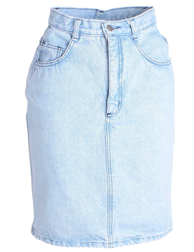 Beyond Retro Label Pencil Shape Denim Skirt