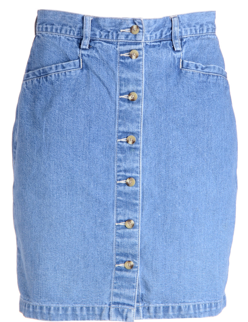 Beyond Retro Label Pencil Shape Denim Skirt