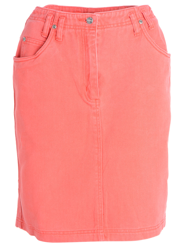 Beyond Retro Label Pencil Shape Denim Skirt