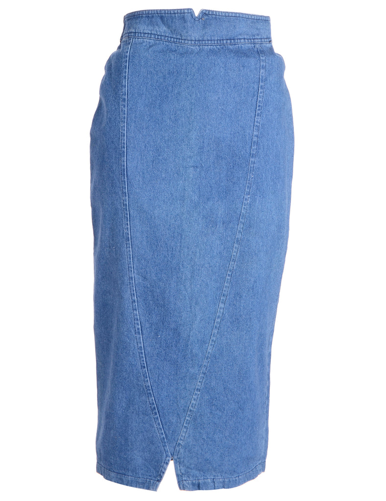 Beyond Retro Label Pencil Shape Denim Skirt