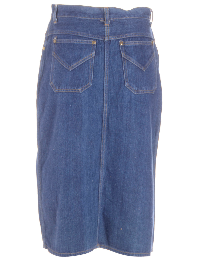 Beyond Retro Label Pencil Shape Denim Skirt