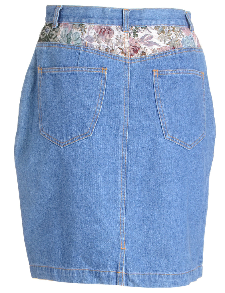 Beyond Retro Label Pencil Shape Denim Skirt
