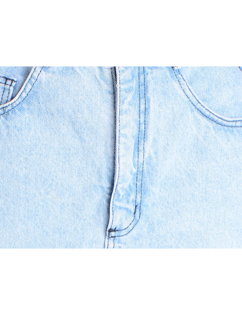 Beyond Retro Label Pencil Shape Denim Skirt
