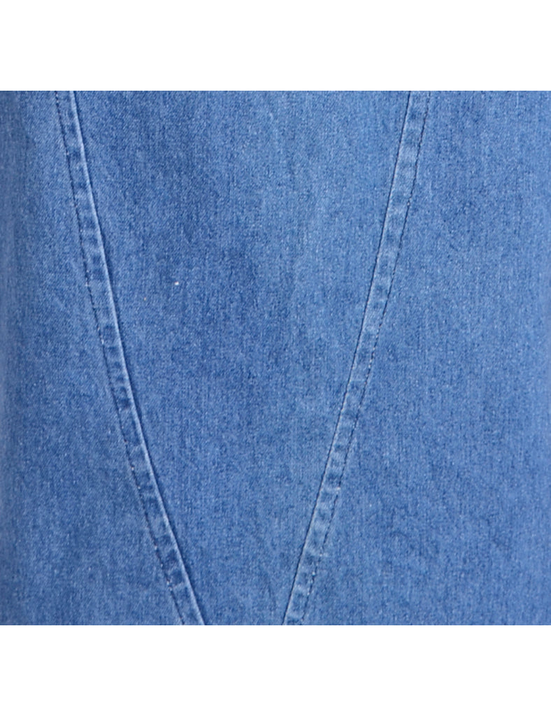 Beyond Retro Label Pencil Shape Denim Skirt