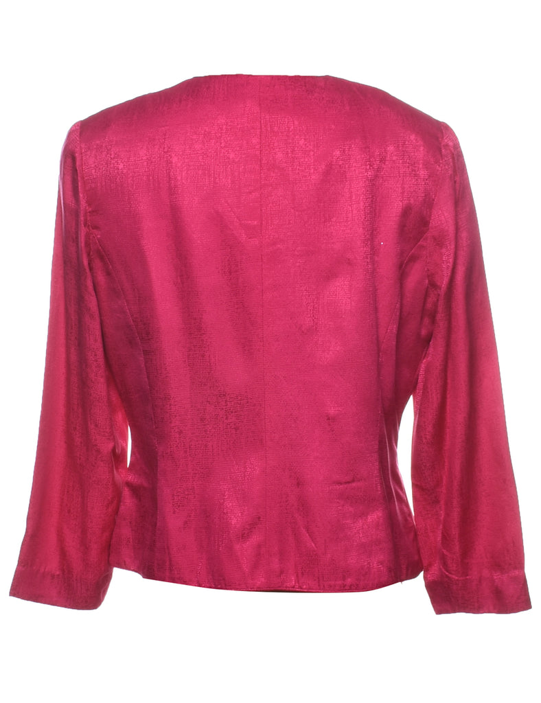 Pink 1980s Evening Jacket - L