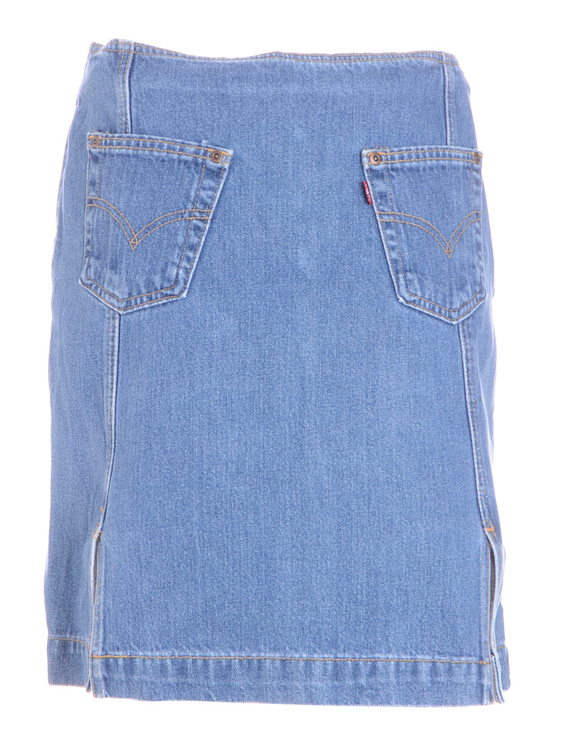 Beyond Retro Label Stone Wash Denim Skirt