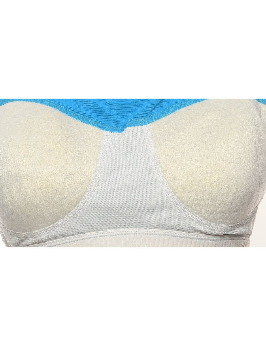 Women s Adidas Vintage Adidas Sports Bra Blue L Beyond Retro