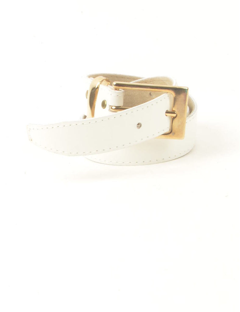 White Waist Belt - M