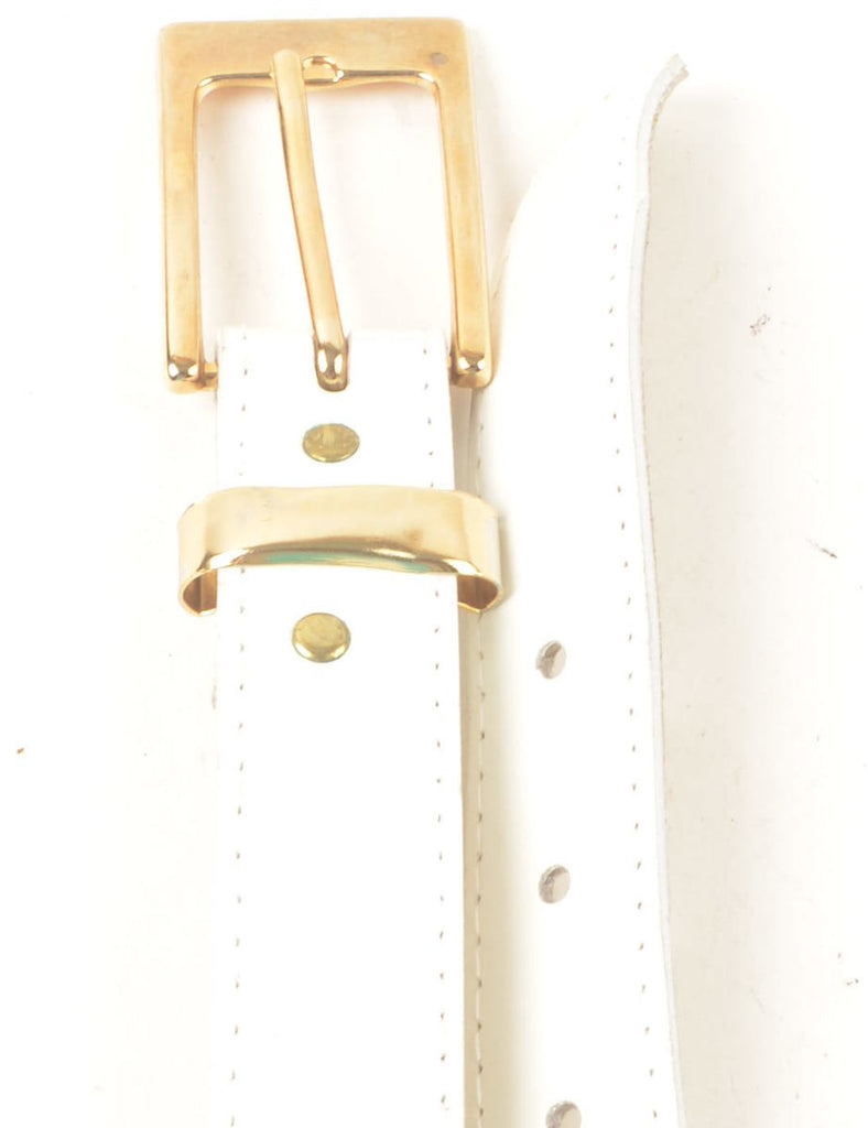 White Waist Belt - M