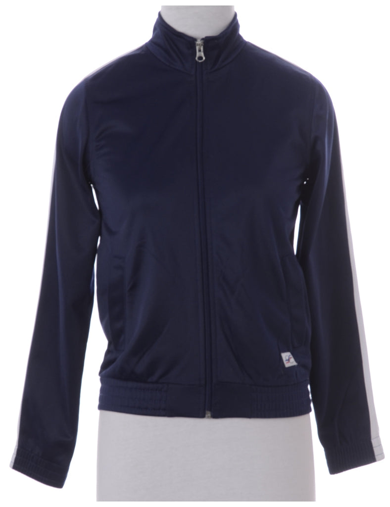Beyond Retro Label Zip Front Team Jacket