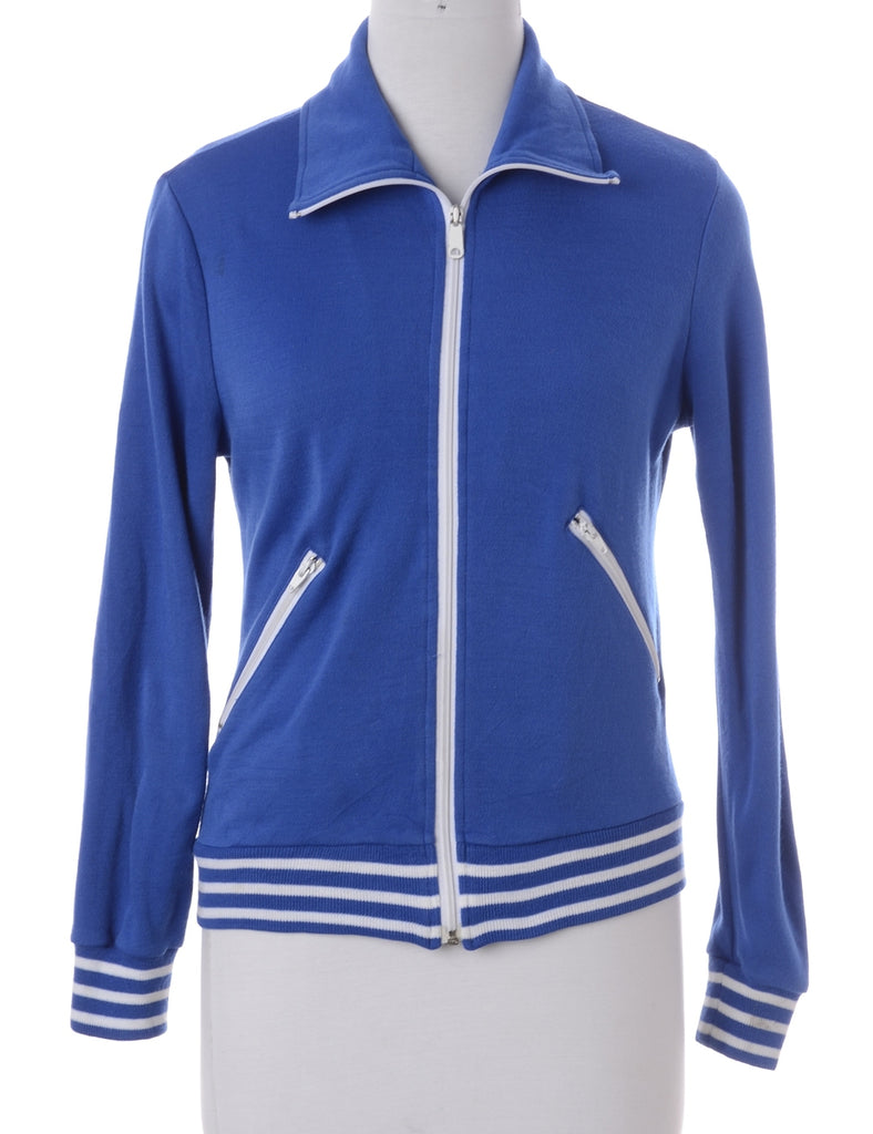 Beyond Retro Label Zip Front Team Jacket