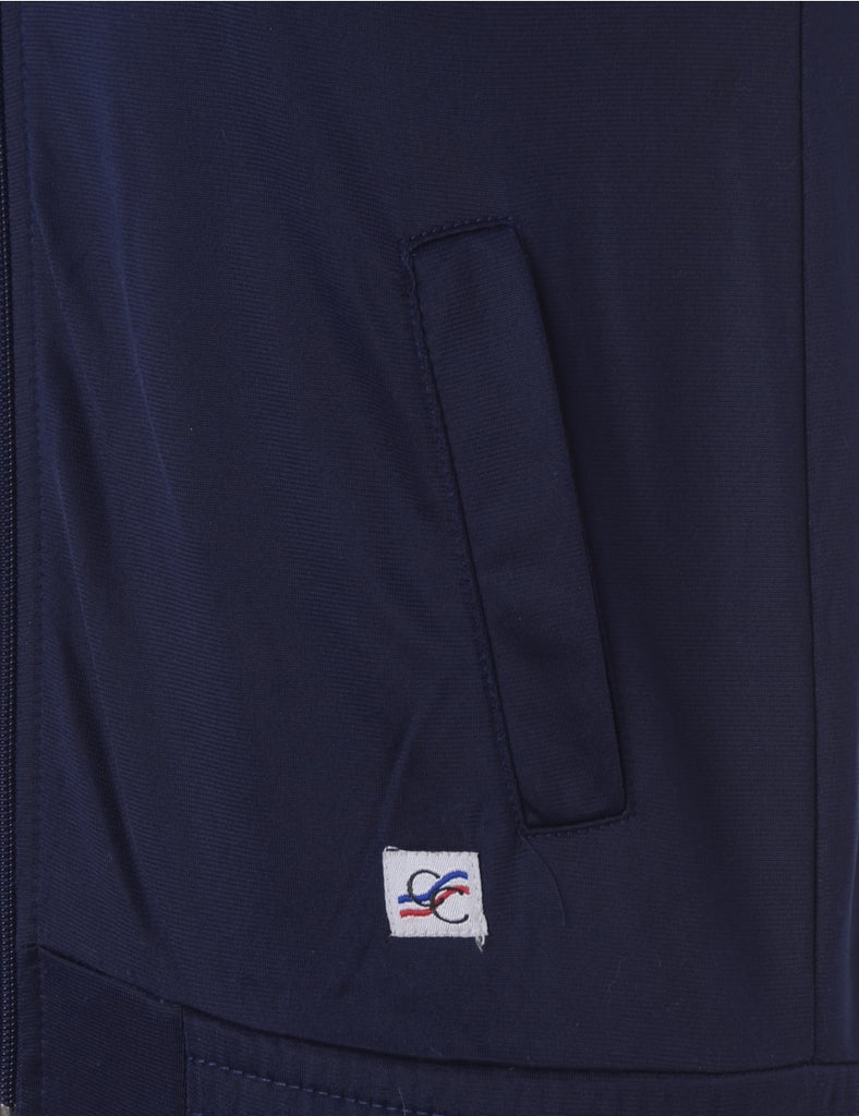 Beyond Retro Label Zip Front Team Jacket