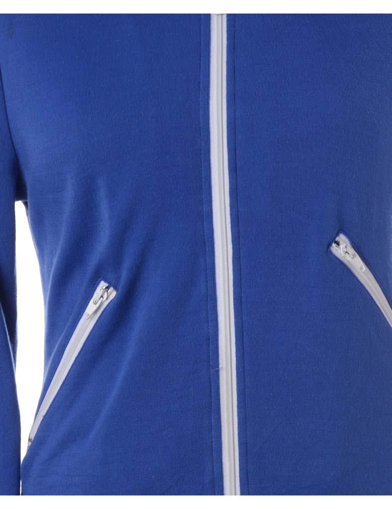Beyond Retro Label Zip Front Team Jacket