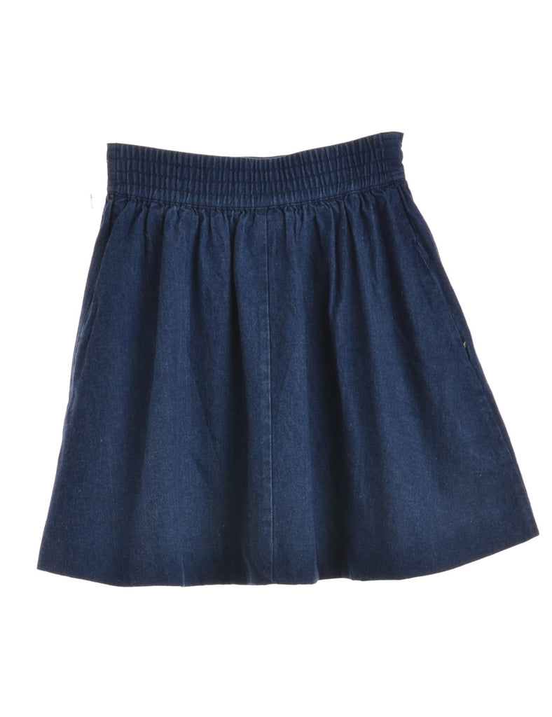 Indigo Denim Skirt - Skirts - Beyond Retro