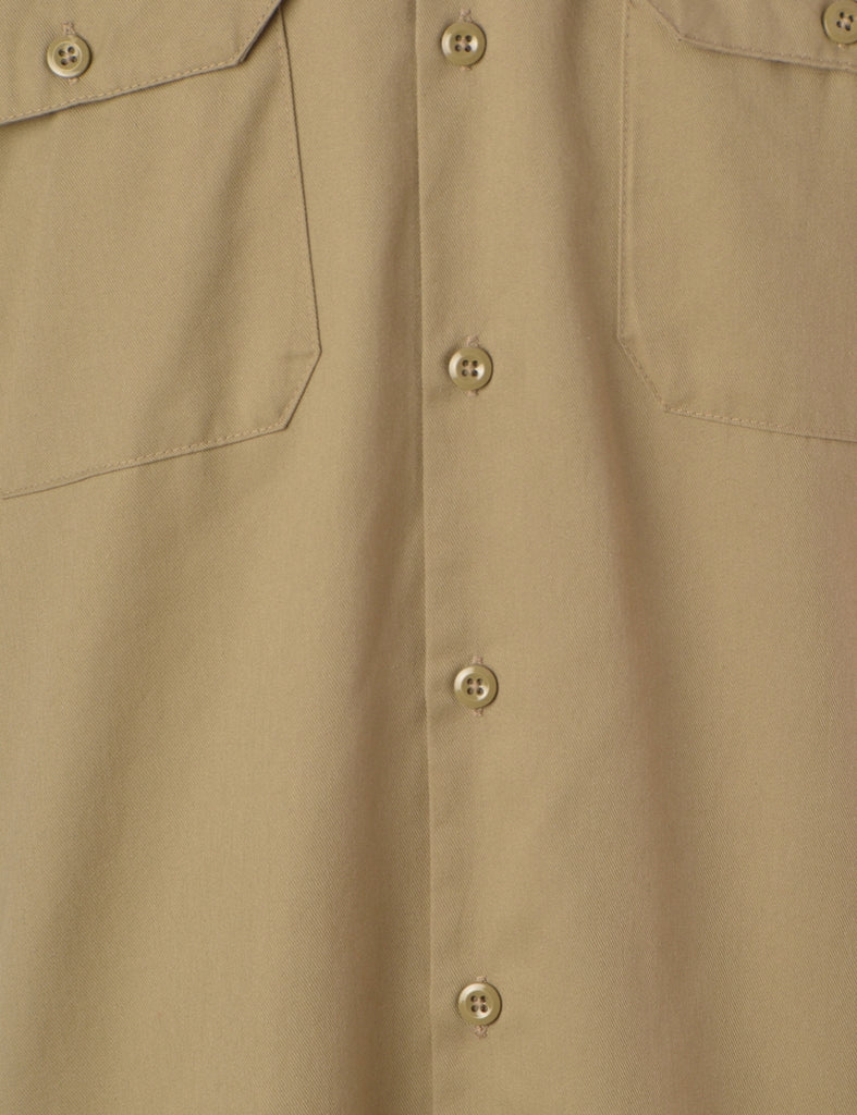 Label Beige Upcycled Dickies Shirt - Shirts - Beyond Retro