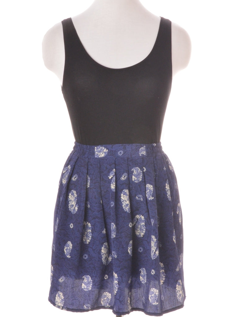 Beyond Retro Label Amy Short Skirt Navy With An Elasticized Back - Skirts - Beyond Retro