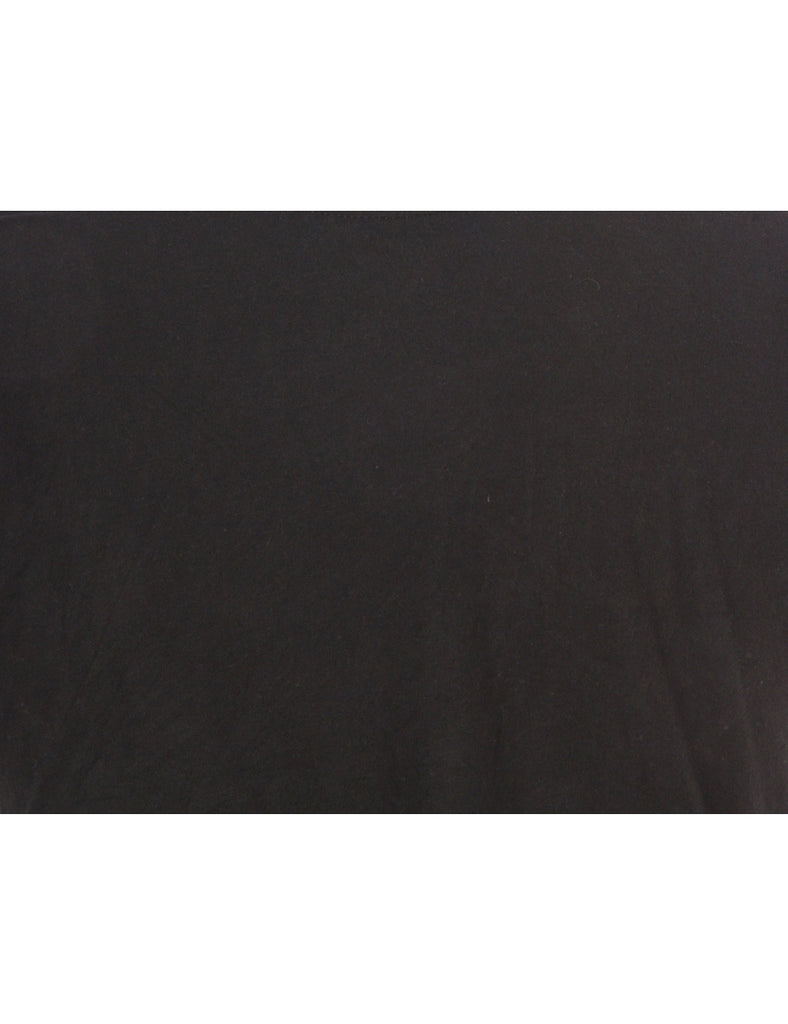 Label Black Rolled Sleeve T-shirt - T-shirts - Beyond Retro