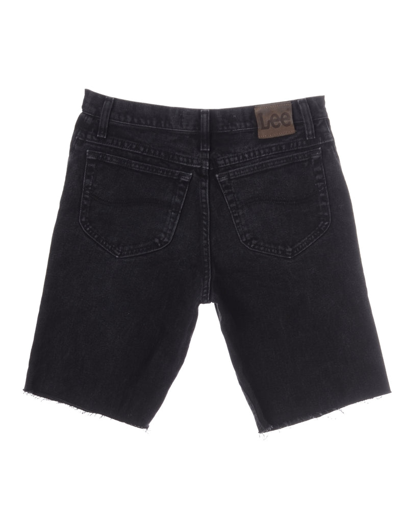 Beyond Retro Label Toby Mens Denim Shorts Black With Multiple Pockets - Shorts - Beyond Retro