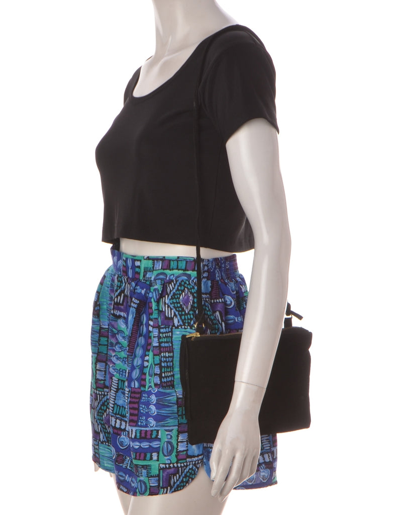 Beyond Retro Label Summer Shorts Blue With An Elasticized Waist - Shorts - Beyond Retro