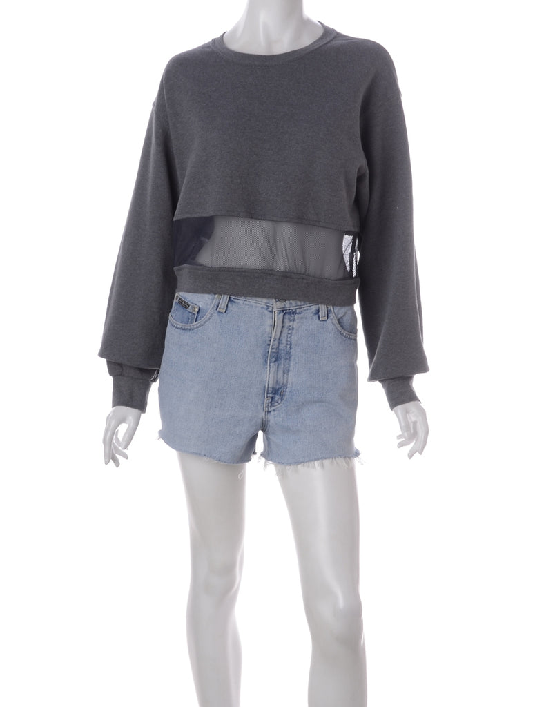Label Alicia Sports Mesh Cropped Hoodie - Sweatshirts - Beyond Retro