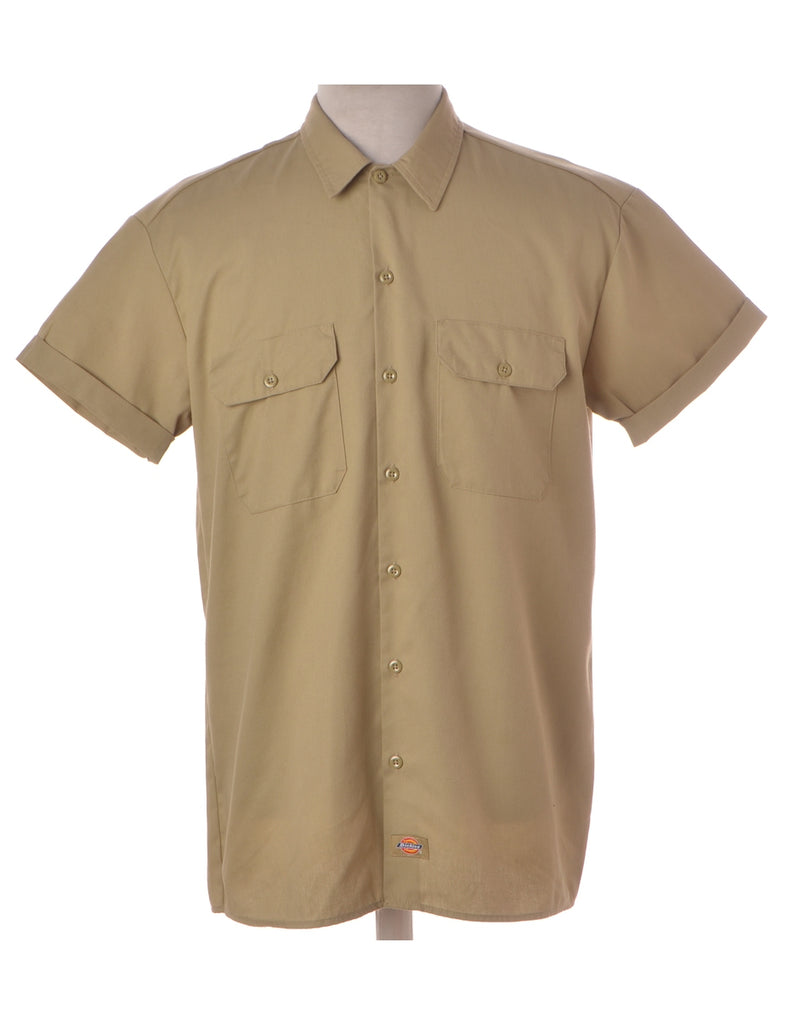 Label Beige Upcycled Dickies Shirt - Shirts - Beyond Retro