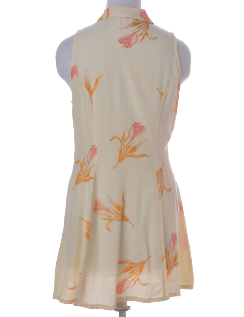 Floral Print Short Dress - Dresses - Beyond Retro