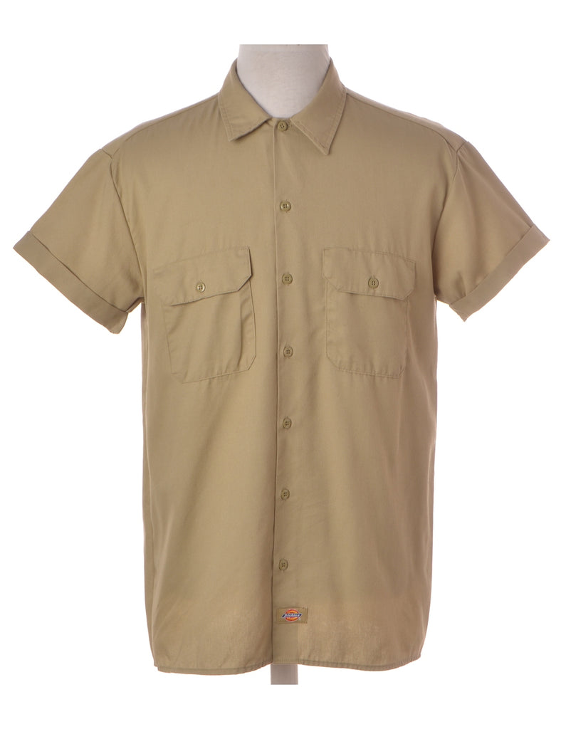 Label Beige Upcycled Dickies Shirt - Shirts - Beyond Retro