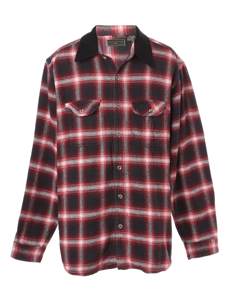 Beyond Retro Label Label Aiden Denim Collar Plaid Shirt