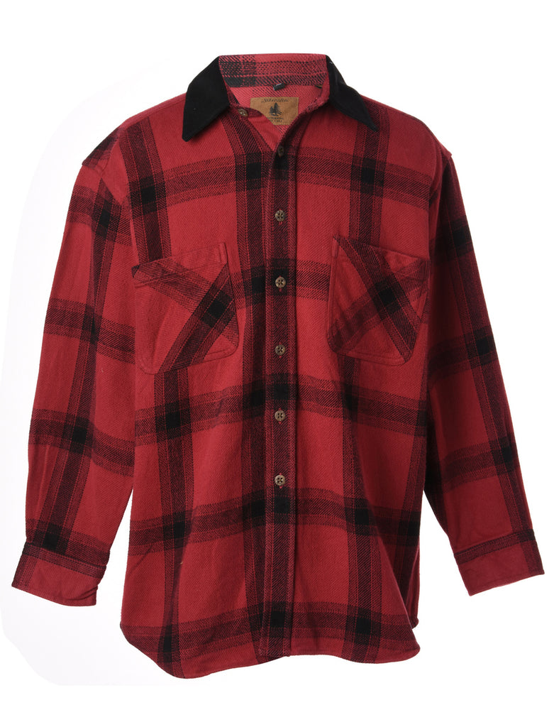 Beyond Retro Label Label Aiden Denim Collar Plaid Shirt