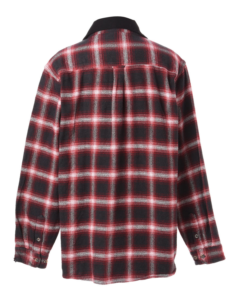 Beyond Retro Label Label Aiden Denim Collar Plaid Shirt