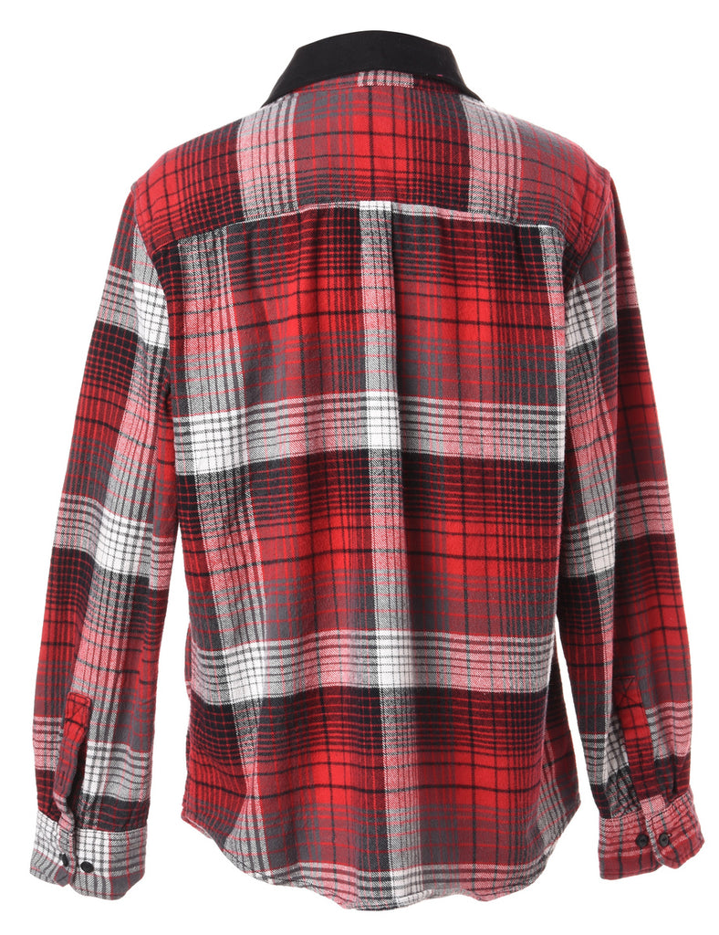 Beyond Retro Label Label Aiden Denim Collar Plaid Shirt