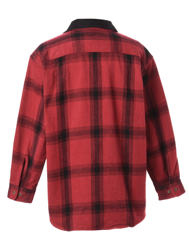 Beyond Retro Label Label Aiden Denim Collar Plaid Shirt