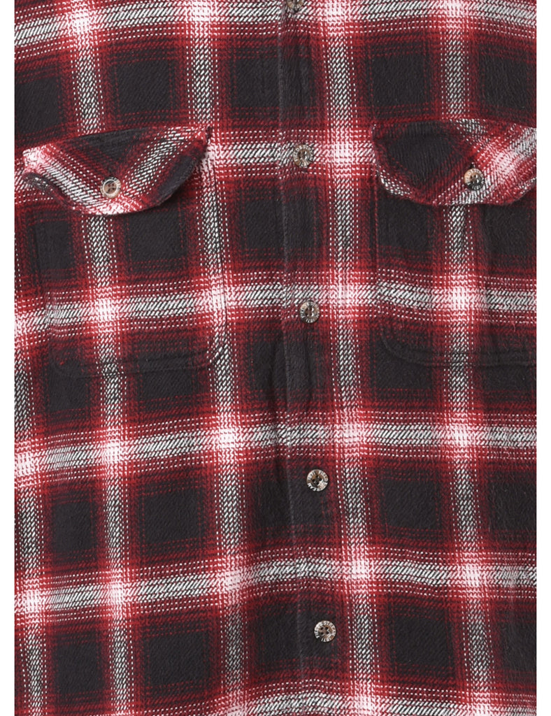 Beyond Retro Label Label Aiden Denim Collar Plaid Shirt