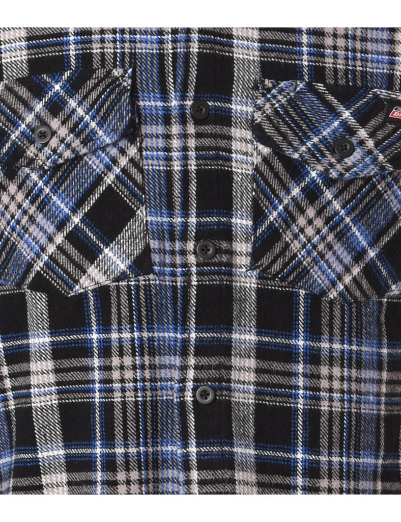 Beyond Retro Label Label Aiden Denim Collar Plaid Shirt