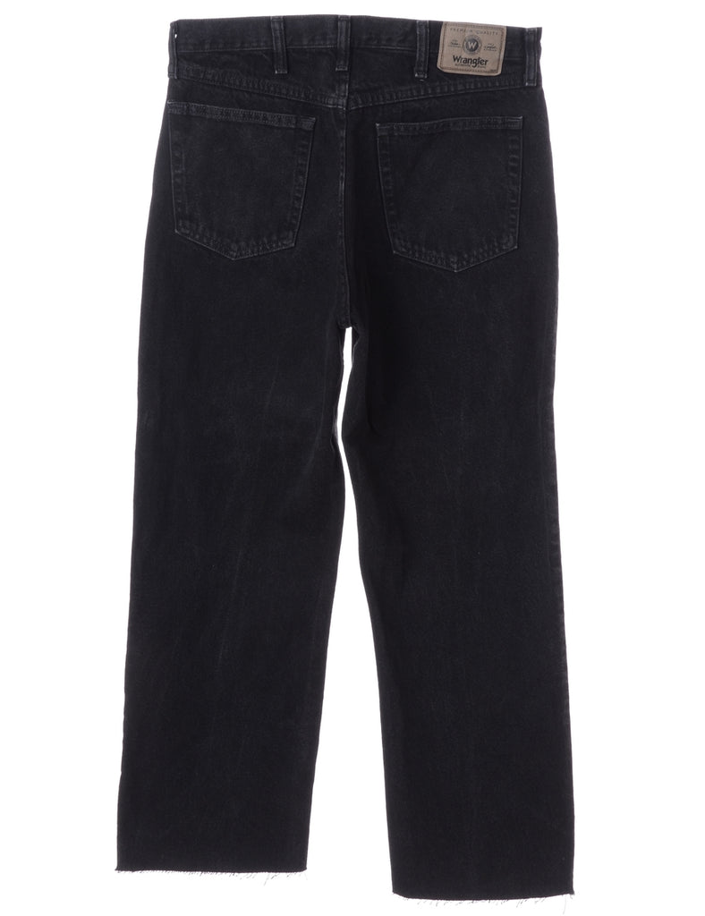 Label Black Cropped Jeans - Jeans - Beyond Retro