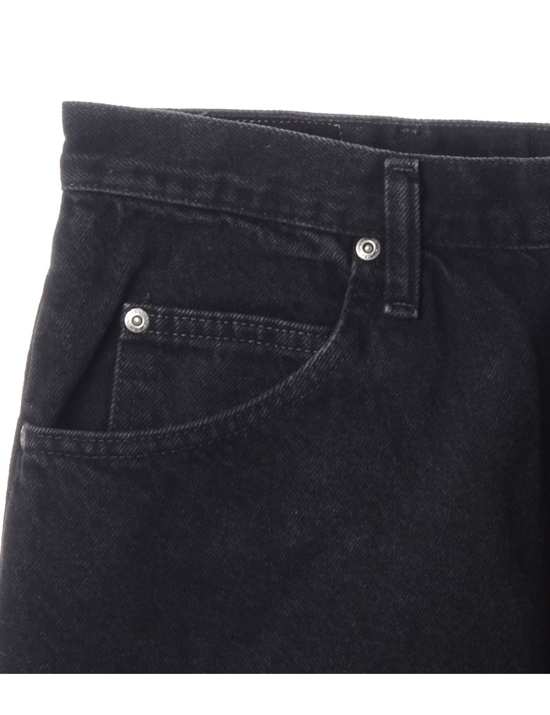 Label Black Cropped Jeans - Jeans - Beyond Retro