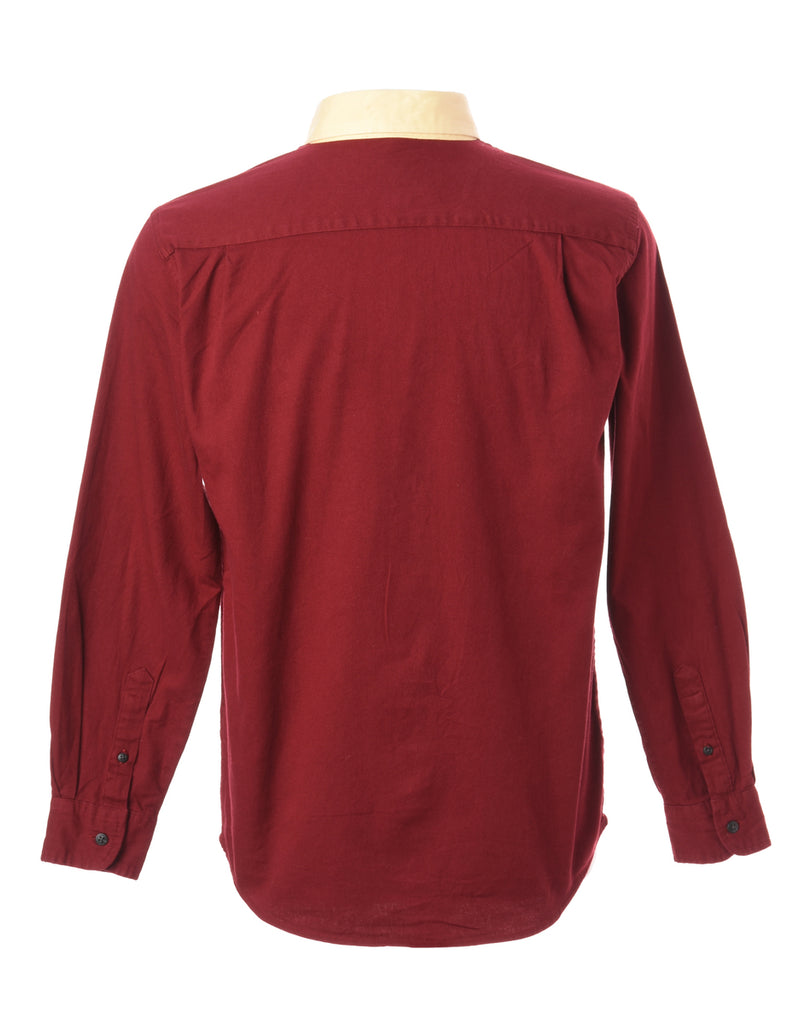 Beyond Retro Label Label Brad Contrast Plaque Shirt