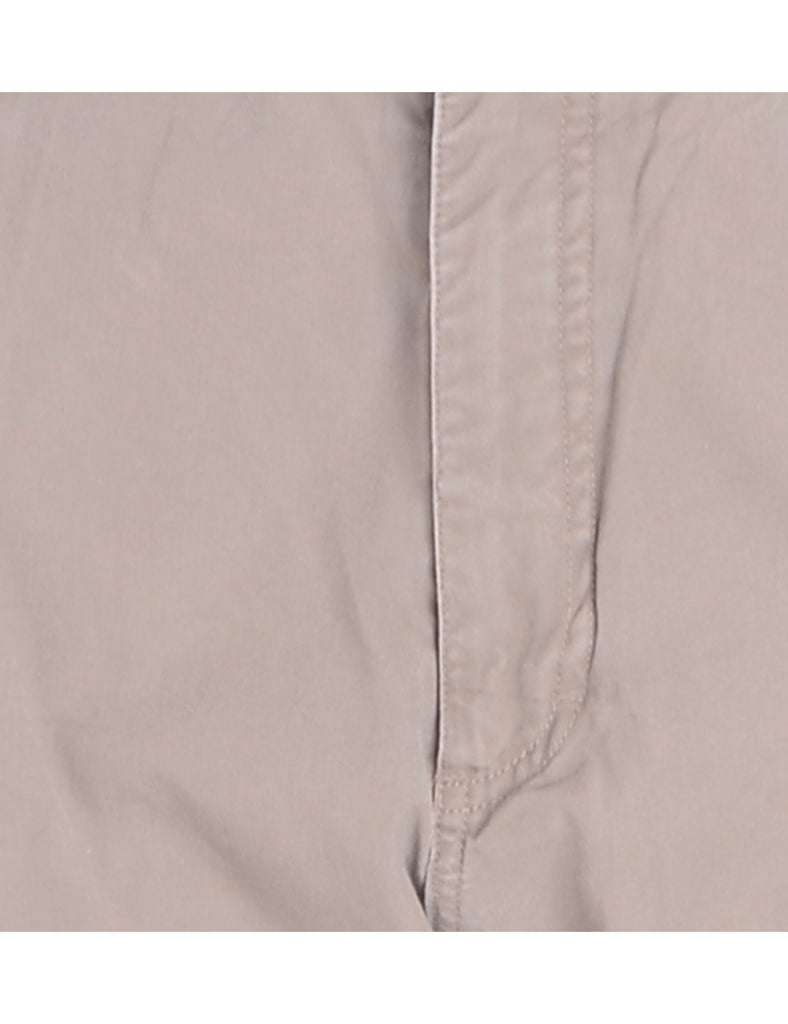 Beyond Retro Label Label Brown Cropped Cargo Trousers