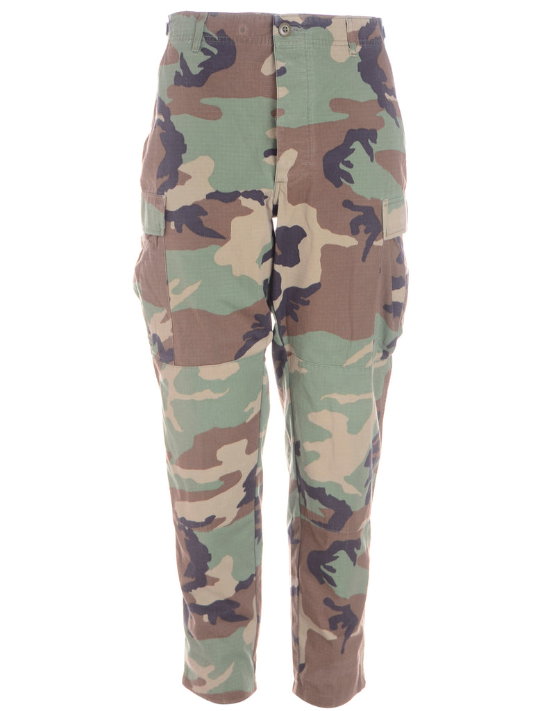 Beyond Retro Label Label Cropped Jacob Tapered Army Trousers